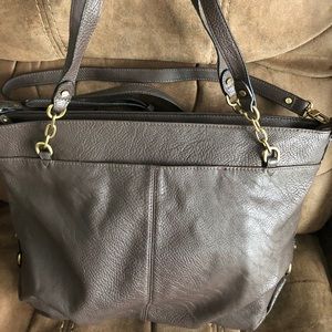 Faux leather purse